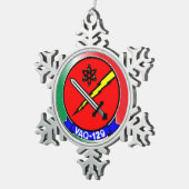 VAQ-129ピュータークリスマスオーナメント スノーフレークピューターオーナメント (右)