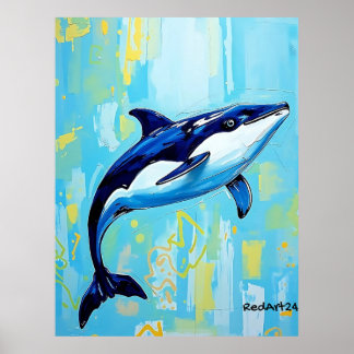 Vaquita Wall Art – Endangered Marine Porpoise ポスター