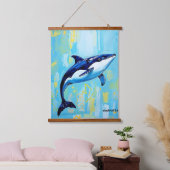 Vaquita Wall Art – Endangered Marine Porpoise 吊り下げ型タペストリー (寝室)
