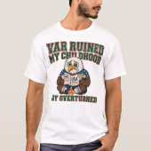 VARが私の子供時代のサッカーを台無しにした 面白い Tシャツ (正面)