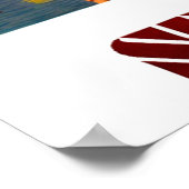 Varanasi，インド，ガンジス川 ポスター (角)