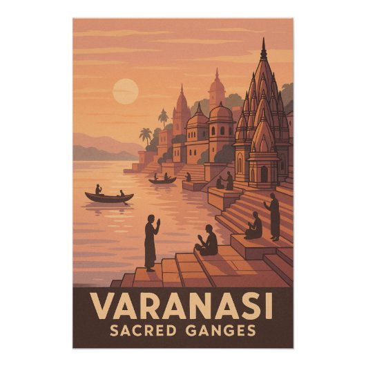 Varanasi – Sacred Ganges ポスター (正面)