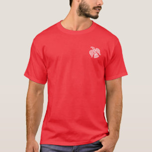 Varangianの監視赤くおよび青のシールのワイシャツ Tシャツ
