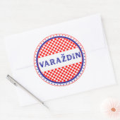 Varaždin City Pride Emblem – Croatian Identity ラウンドシール (封筒)