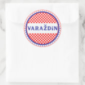 Varaždin City Pride Emblem – Croatian Identity ラウンドシール (バッグ)