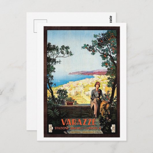 Varazze, Savona, riviera,イイタリアンタリア,ヴィンテージ ポストカード (正面/裏面)
