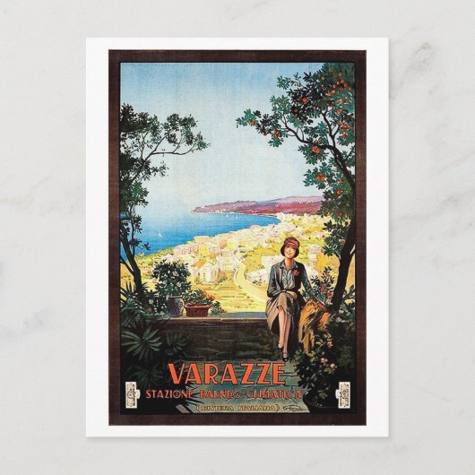Varazze, Savona, riviera,イイタリアンタリア,ヴィンテージ ポストカード (正面)