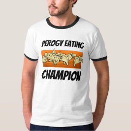 Varenyky Perogyの食べ物のチャンピオンのTシャツ Tシャツ