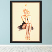 Varga Girl Cover Art by Alberto Vargas キャンバスプリント (インサイチュ (ウッドフロア))