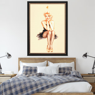 Varga Girl Cover Art by Alberto Vargas キャンバスプリント