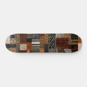 Variations of African motifs in earth tones スケートボード (横)