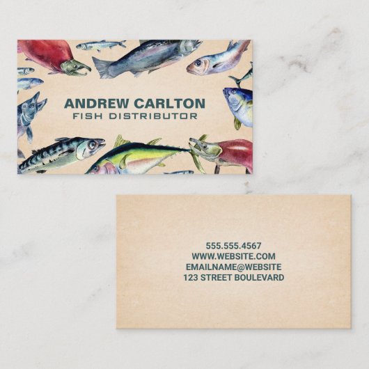 Varietal Fish | Fishing  名刺 (正面/裏面)