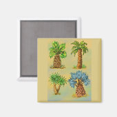 Variétés de palmiers en couleurs. マグネット (正面/裏面)