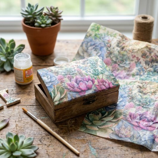 Variety Of Succulents  薄葉紙