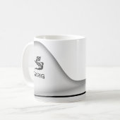 VARIGヴィンテージロゴ – C-47飛行機 コーヒーマグカップ (正面左)