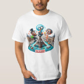 Various Places: Caffee in Paris. T-shirt Man #3 Tシャツ (正面)