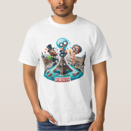 Various Places: Caffee in Paris. T-shirt Man #3 Tシャツ