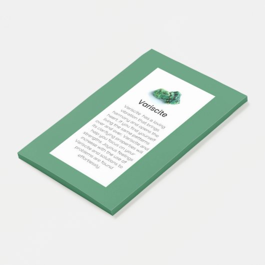 Variscite結晶の意味ジュエリー事後注記 ポストイット (アングル)