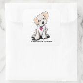 Varning för hunden klistermärke スクエアシール (バッグ)