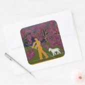 Varon 2011川でパンティング スクエアシール (封筒)