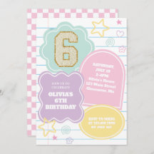 Varsityパステル名門私立校風のパッチノートブック誕生日