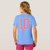 VARSITY二重数字#10誕生日T Tシャツ (裏面フル)