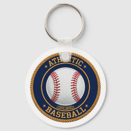Varsity Baseball Red Stitch Keychain キーホルダー