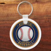 Varsity Baseball Red Stitch Keychain キーホルダー (正面)