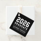 Varsity Black 2026年卒業式パーティー フェイバータグ (インサイチュ)