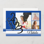 Varsity Blue 2023卒業Tri写真 招待状 (正面/裏面)