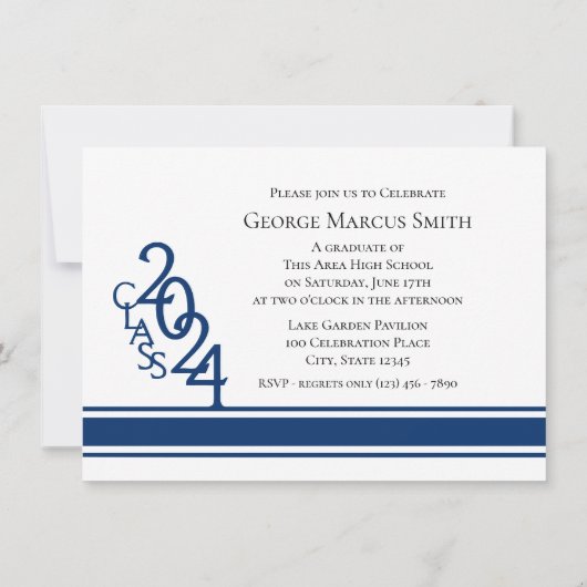 Varsity Blue 2024卒業Tri写真 招待状 (裏面)