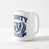 Varsity Champion – College Athletic Trophy コーヒーマグカップ (正面右)