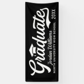Varsity Graduate Bold Black Script 横断幕 (縦)