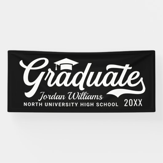 Varsity Graduate Bold Black Script 横断幕 (横)