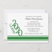 Varsity Green 2020卒業Tri Photo 招待状 (裏面)