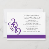 Varsity Purple 2019卒業3枚写真 招待状 (裏面)