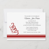 Varsity Red 2023卒業Tri写真 招待状 (裏面)