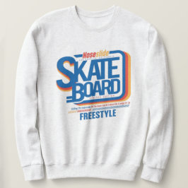 Varsity skateboard text lettering スウェットシャツ