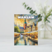 Varsovie, cœur vibrant de la Pologne ポストカード (スタンド正面)
