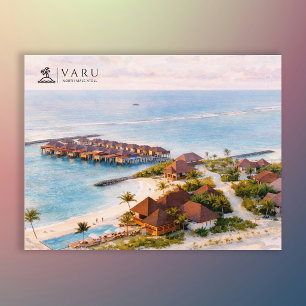 VARU モルディブ 北マレ環礁 旅行 ポストカード