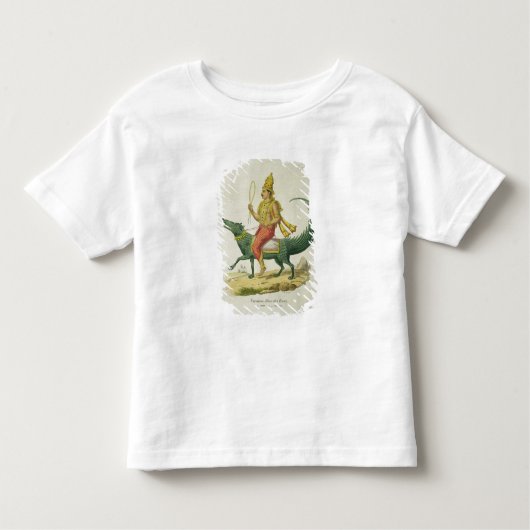 VarunaのチャールズEti著刻まれる海洋の神 トドラーTシャツ (正面)