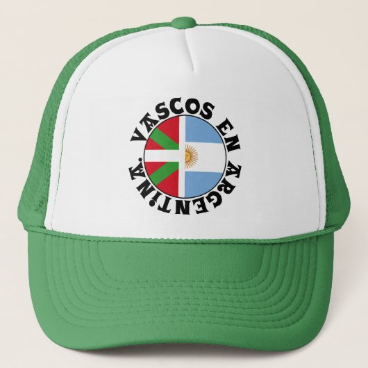 Vascos enアルゼンチンのIkurriña eのbanderaアルゼンチン: キャップ (正面)