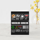 Vascular Surgeon Doctor Job Label Sarcasm Skills C カード (黄色い花)