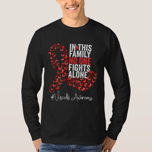 Vasculitis Awareness Month Red Ribbon Tシャツ (正面)