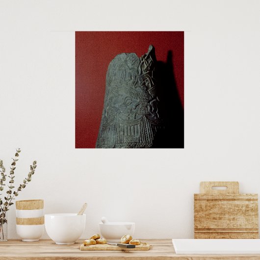 Vase, from Uruk  3rd millennium BC ポスター (キッチン)