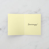 Vase Full of Beautiful Daffodils カード (内部)