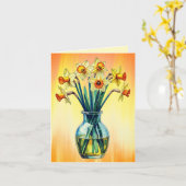 Vase Full of Beautiful Daffodils カード (黄色い花)