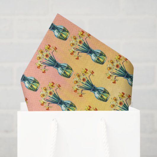 Vase Full of Beautiful Daffodils 薄葉紙 (ギフトバッグ)