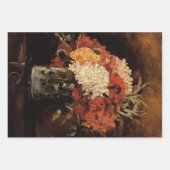 Vase with Carnations by Vincent van Gogh ラッピングペーパーシート (正面2)