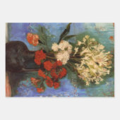 Vase with Carnations by Vincent van Gogh ラッピングペーパーシート (正面)